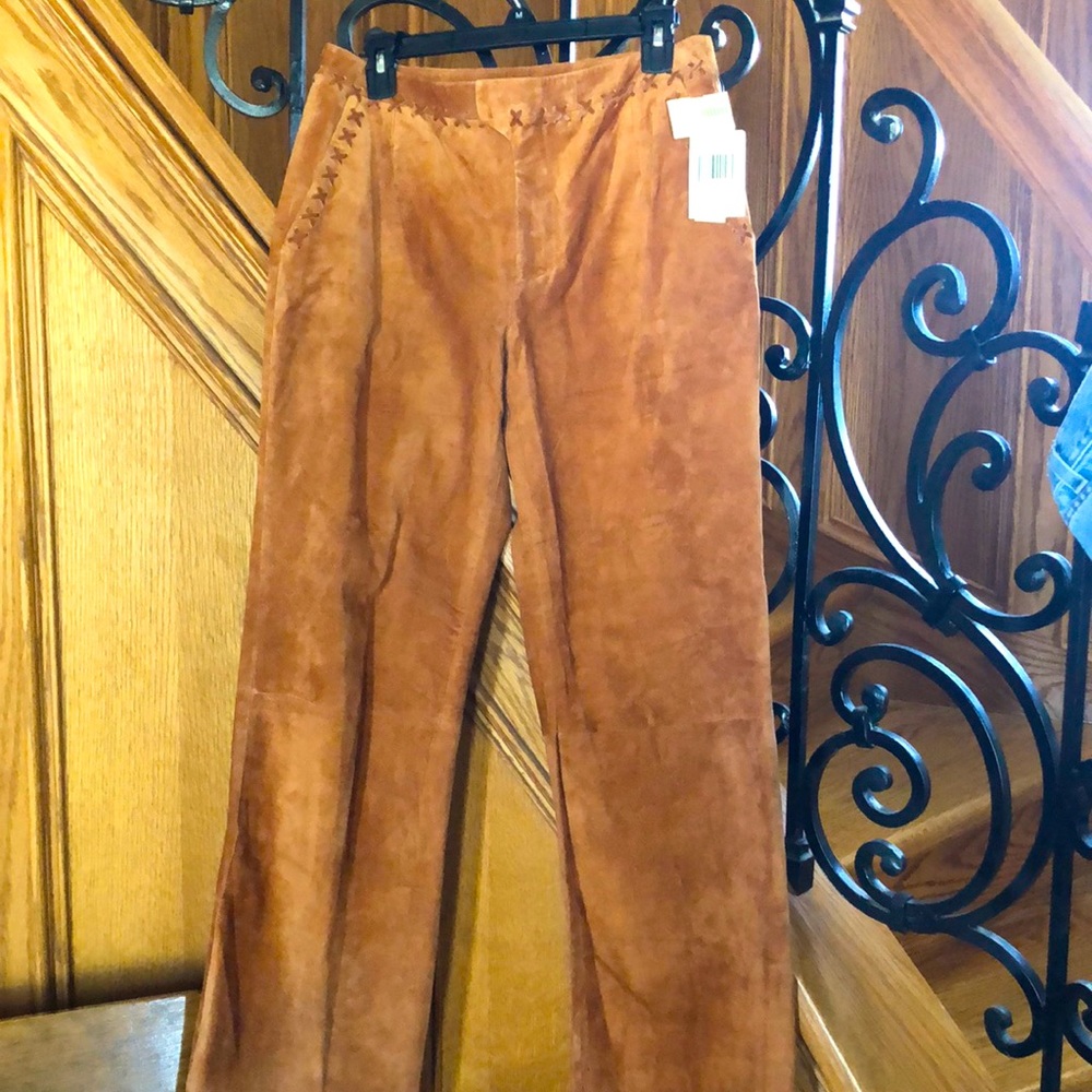 Suede Carmel trousers